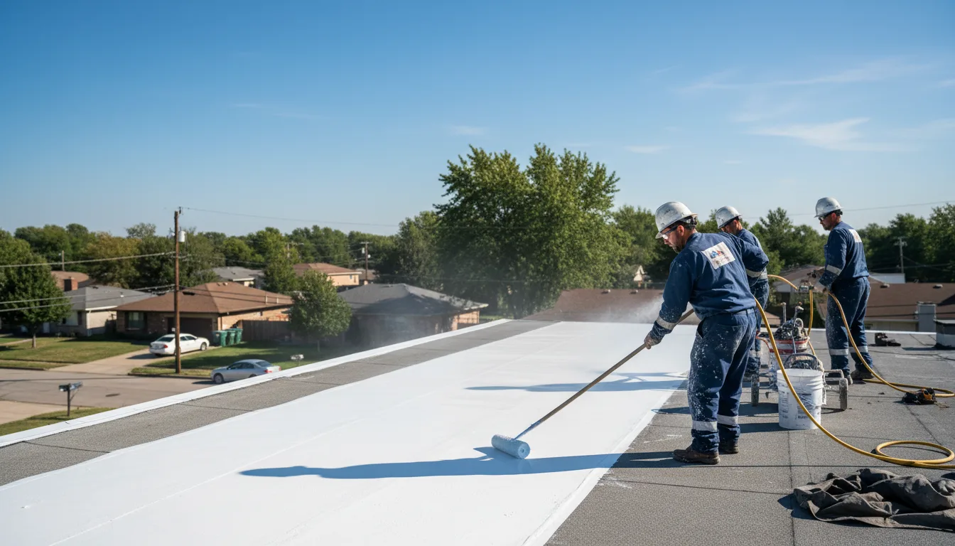Commercial roof coating in Darien, GA near me